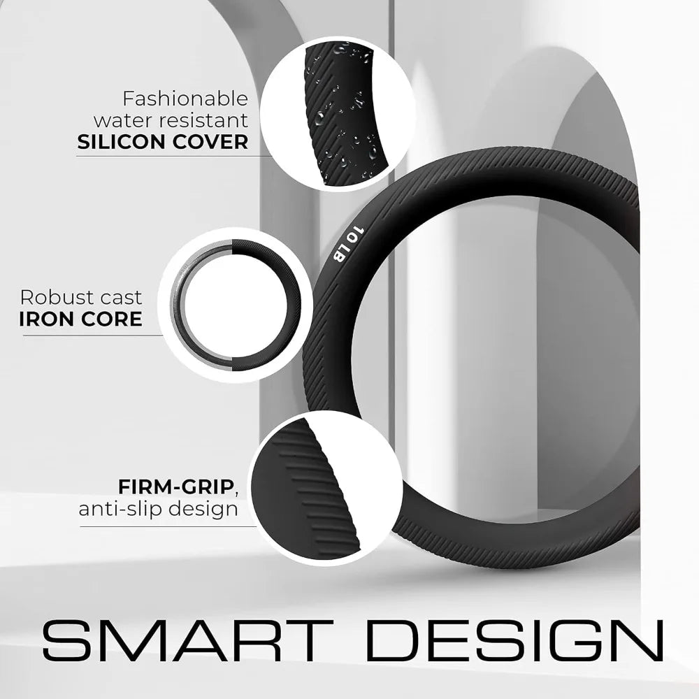 Yes4All Power Ring Weighted Cast Iron Fitness Strength Training