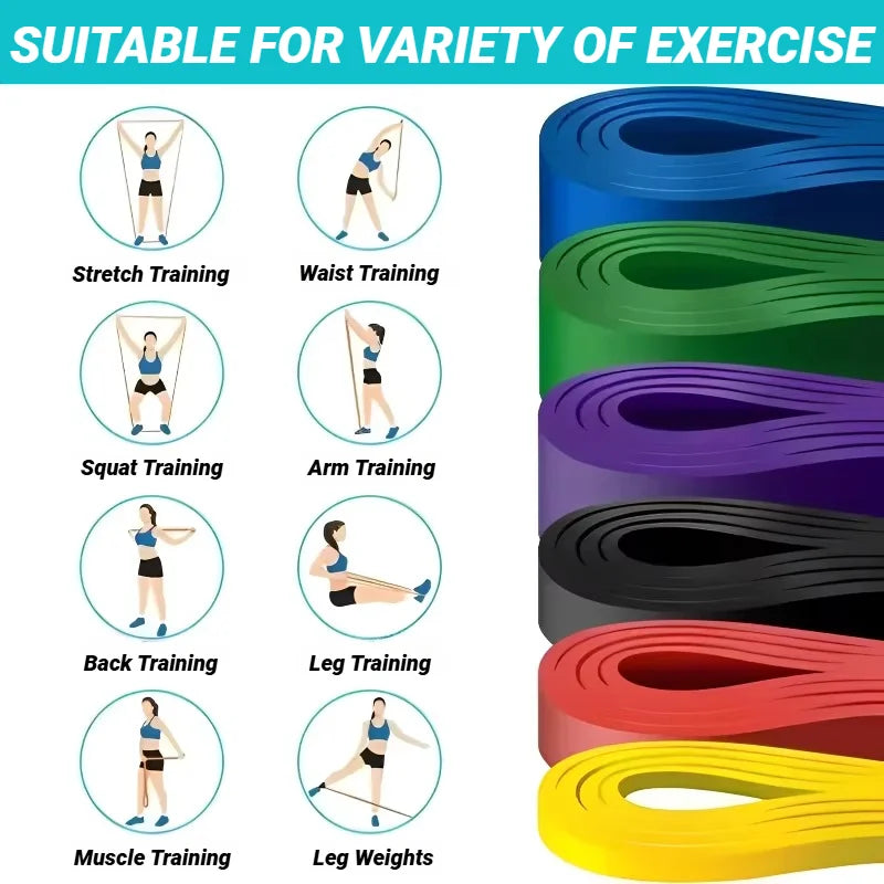 TPE Elastic Band Resistance Set For Strength Training And Yoga