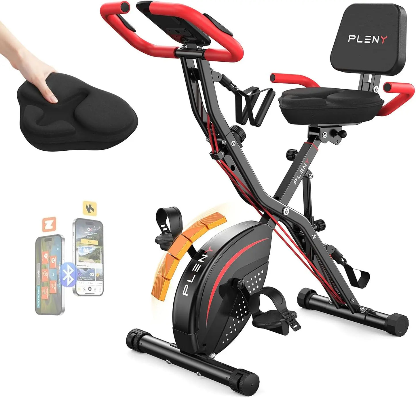 Yosuda Folding Exercise Bike 5 In 1 Home Fitness Machine