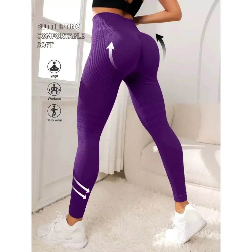 Slimove Cellulite 3D Leggings High Waisted Butt Lifting Tummy Control