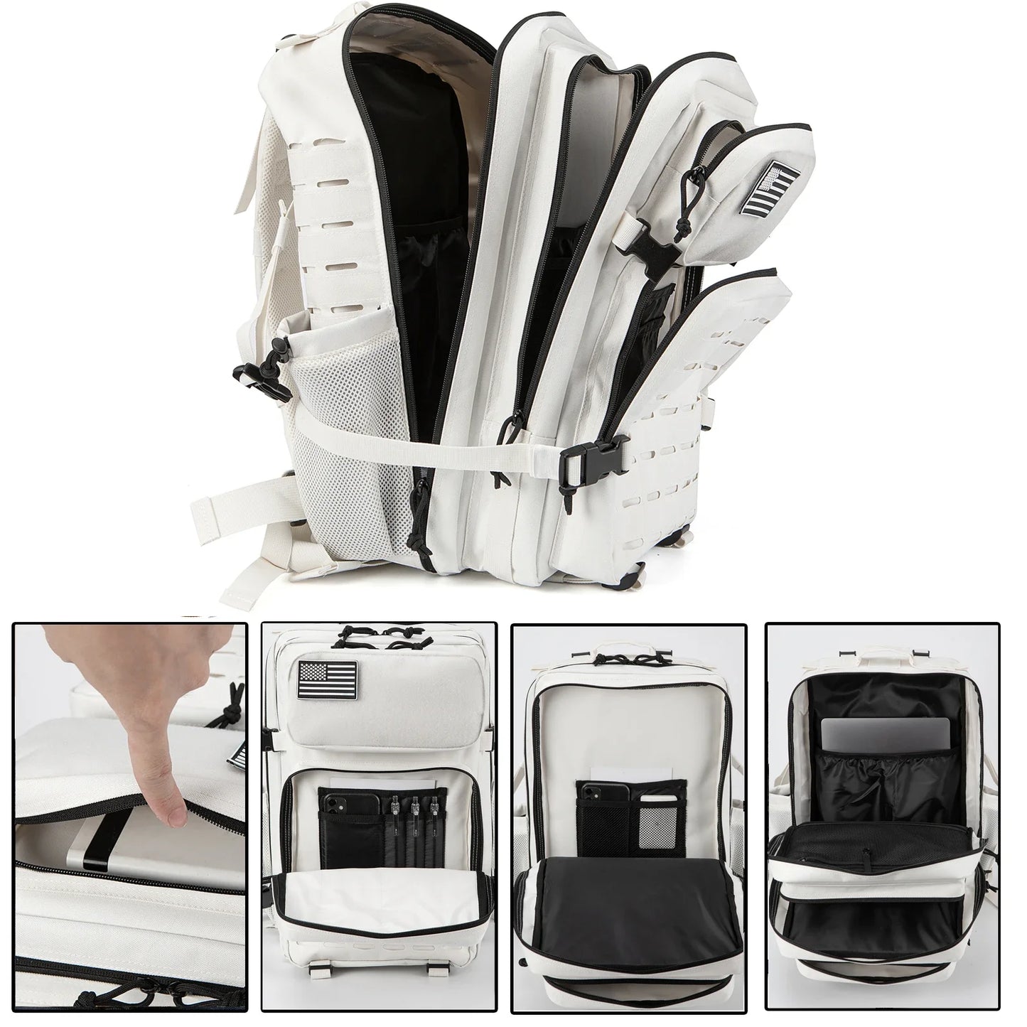 ReFire Gear Tactical Backpack With Water Bottle Holder