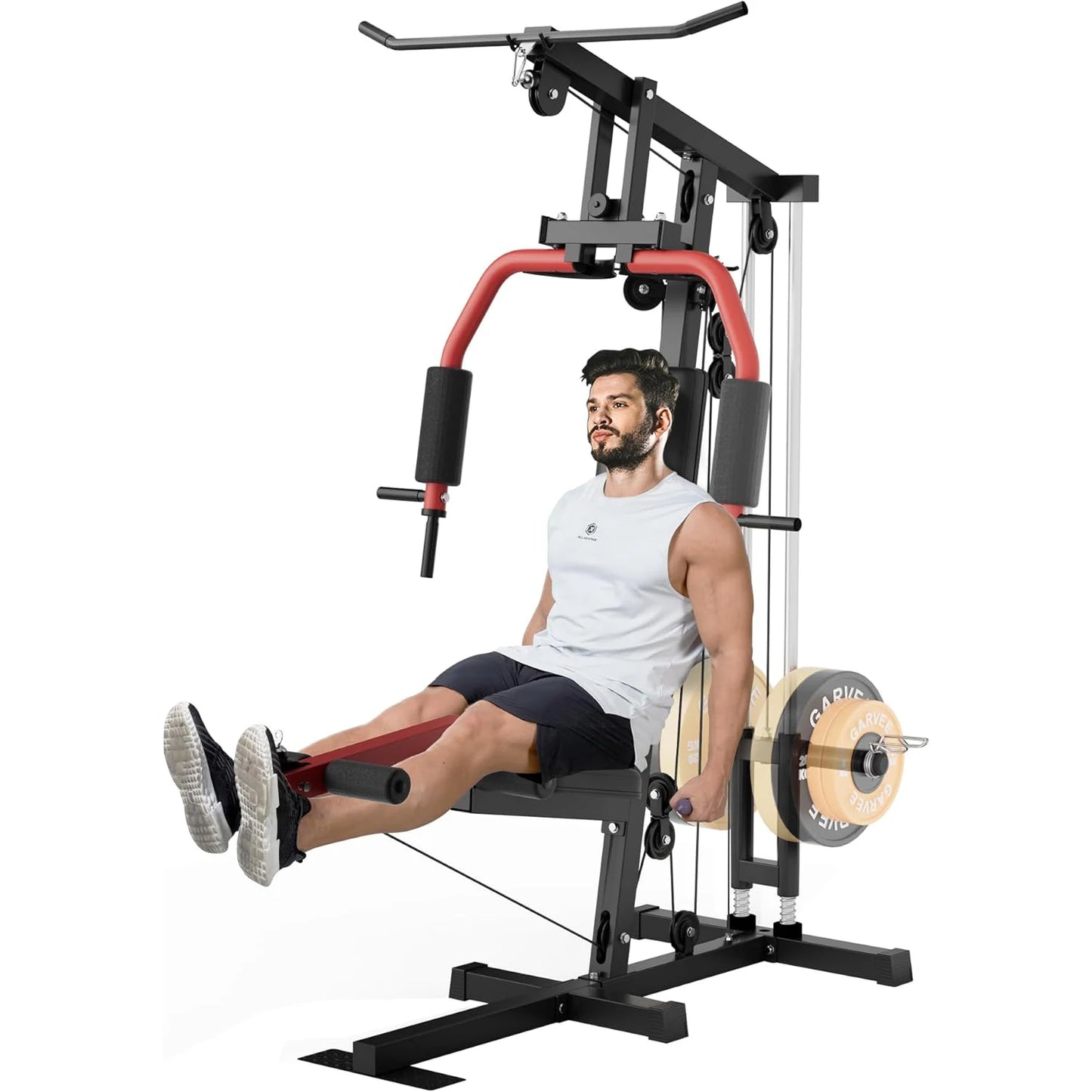 HiMISS Home Gym Machine With Chest Press Lat Pulldown