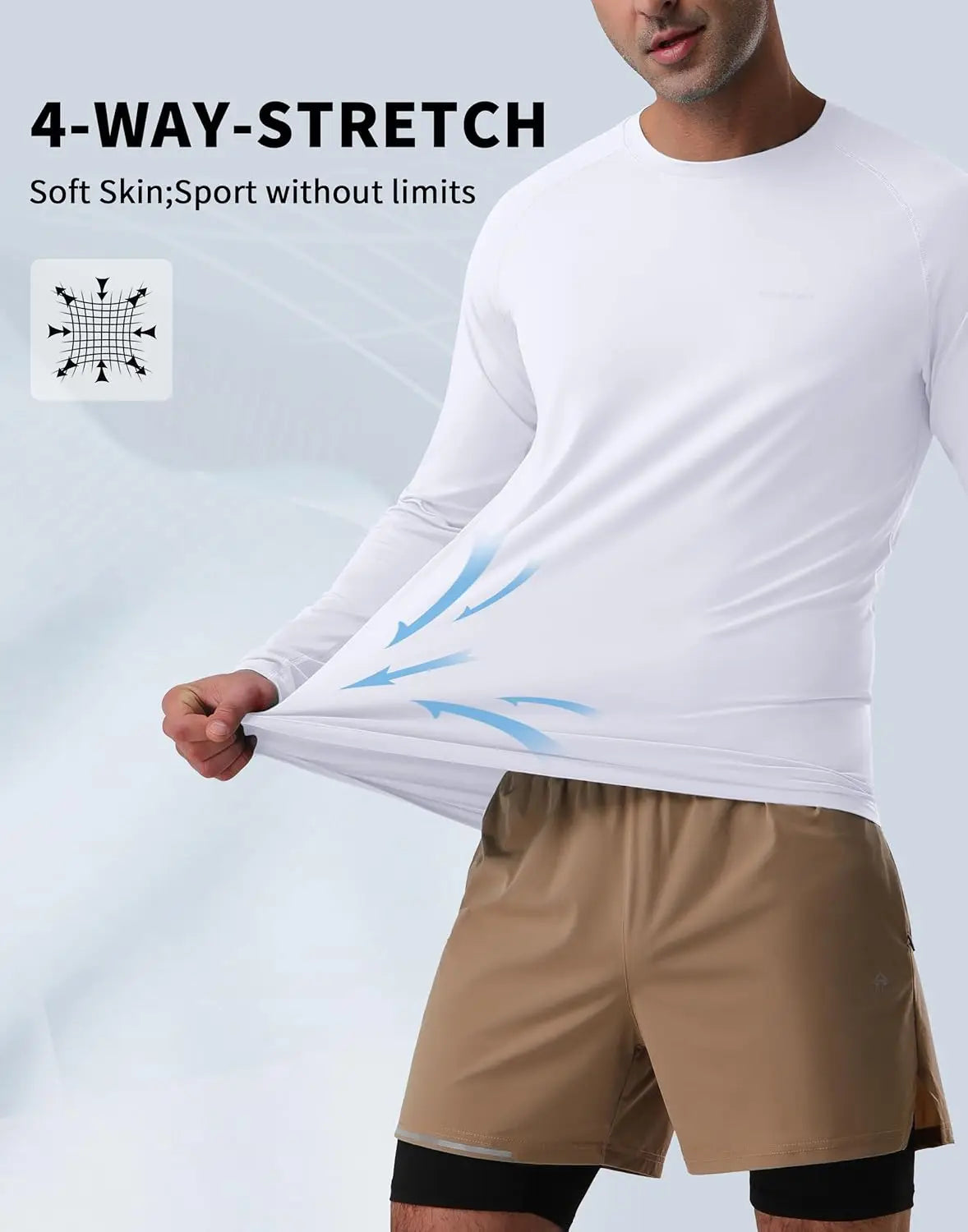 Pioneer Camp Men's UV Protection UPF50 Rash Guard Shirt