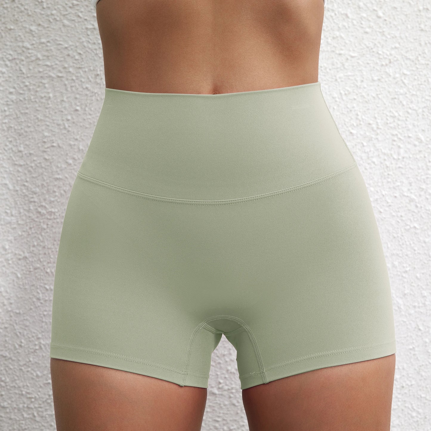 Women High Waist Fitness Shorts Squat Proof For Yoga Running Training