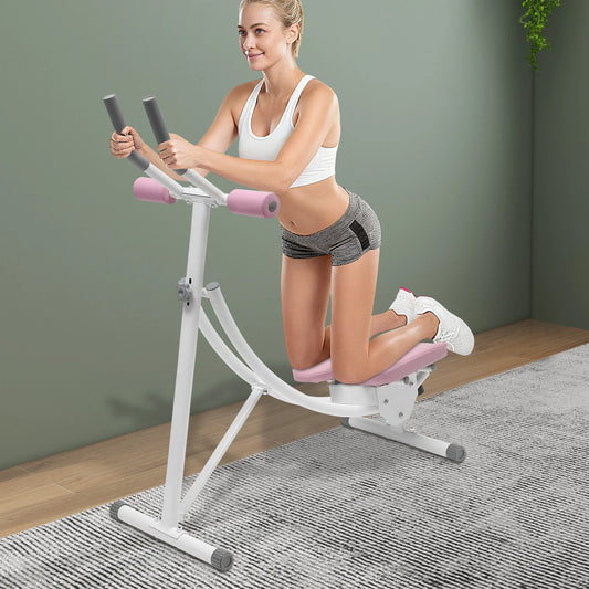 Adjustable Foldable Ab Crunch Trainer Machine for Home Gym Workouts