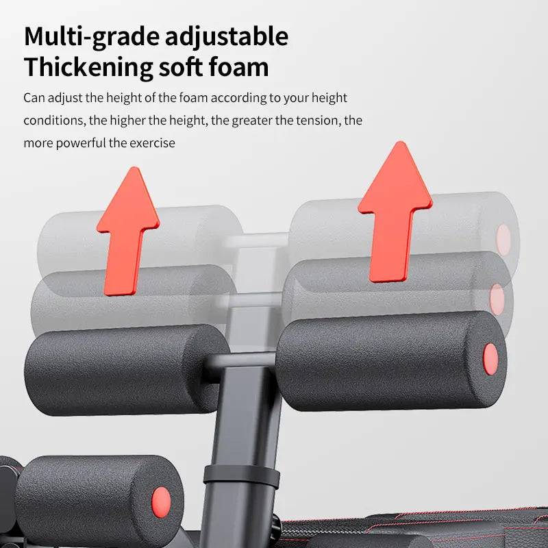 Multifunctional Foldable Weight Bench for Home Strength Training