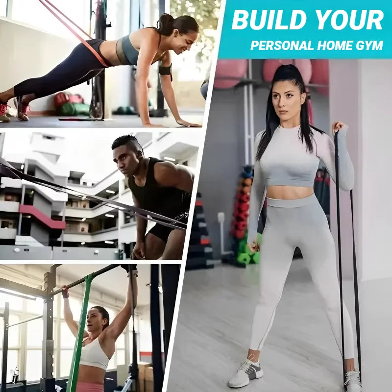 TPE Elastic Band Resistance Set For Strength Training And Yoga