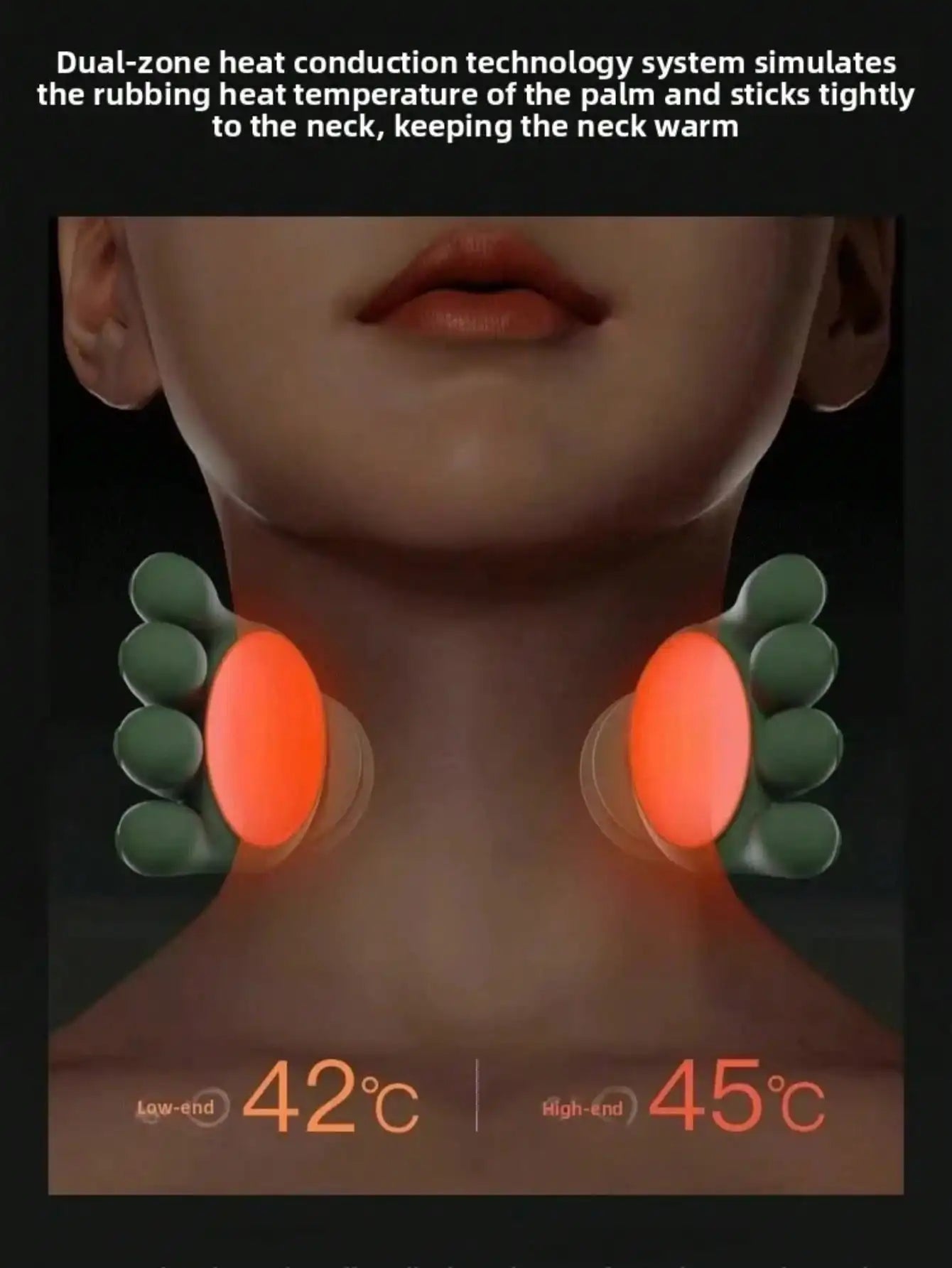 4D Shiatsu Neck And Shoulder Massager With Heat Deep Tissue