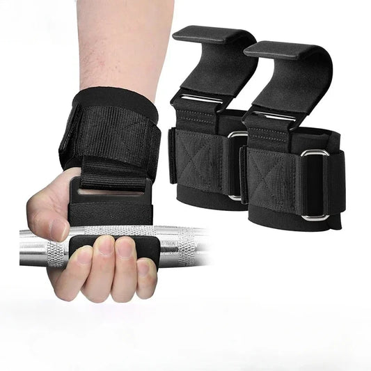 Non-Slip Weight Lifting Hooks And Straps For Deadlift
