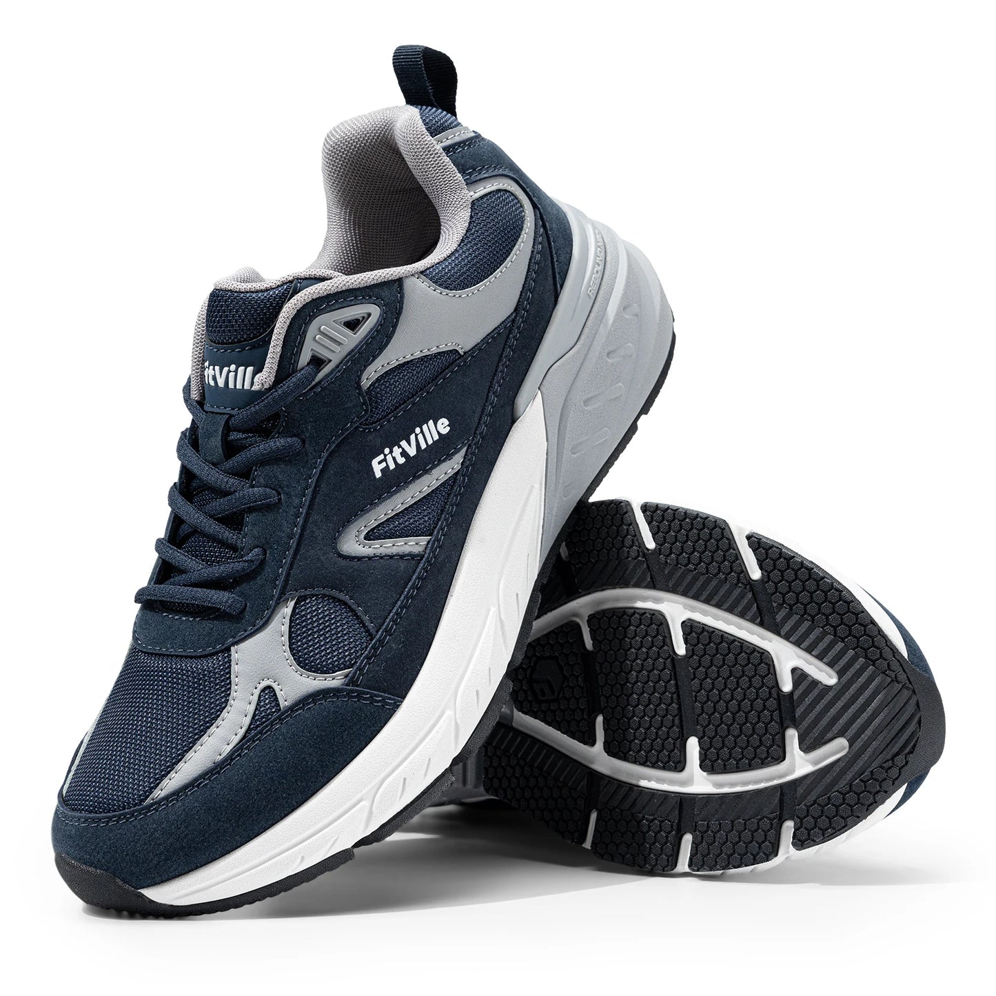 Fitville Men Walking Shoes With Arch Support For Flat Feet