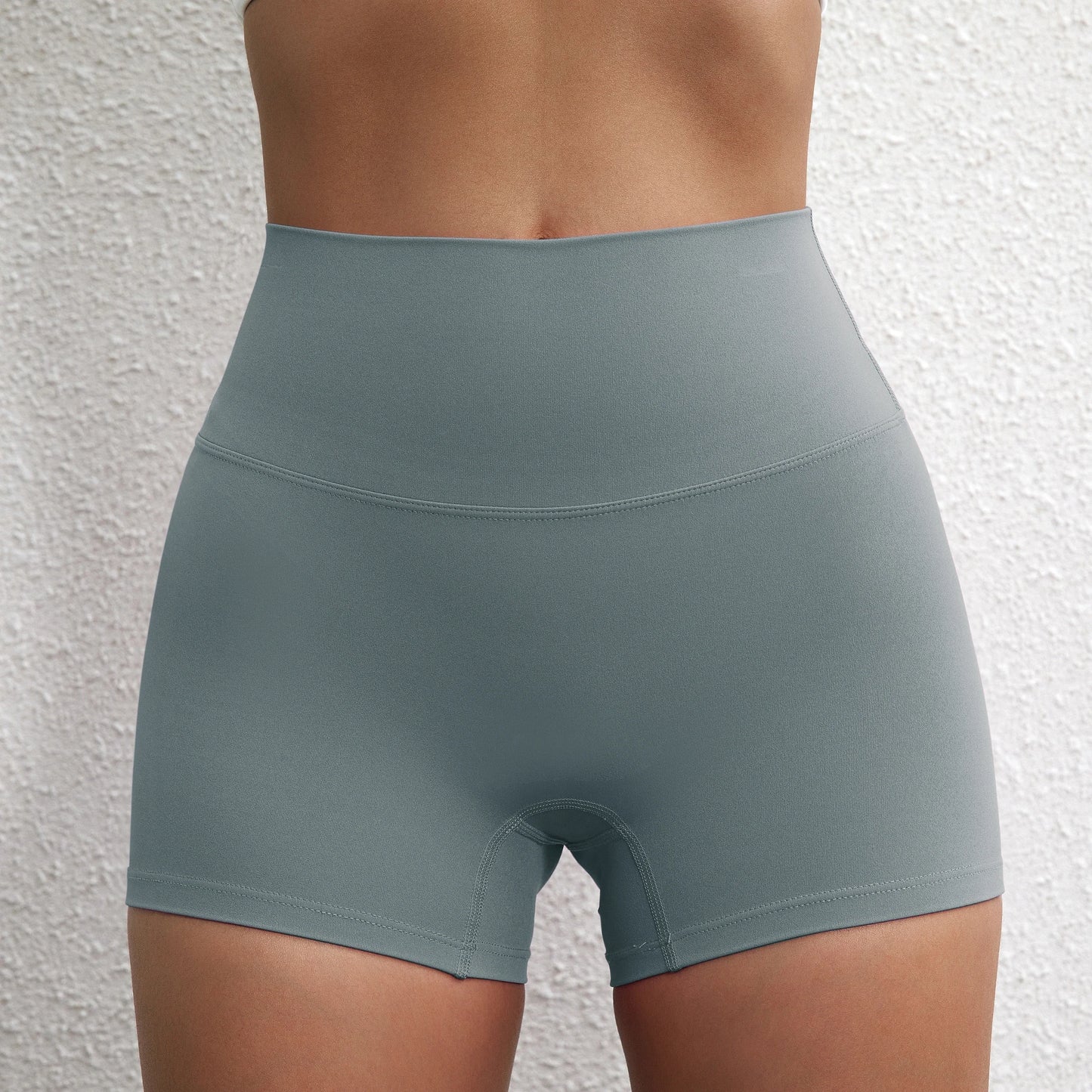 Women High Waist Fitness Shorts Squat Proof For Yoga Running Training