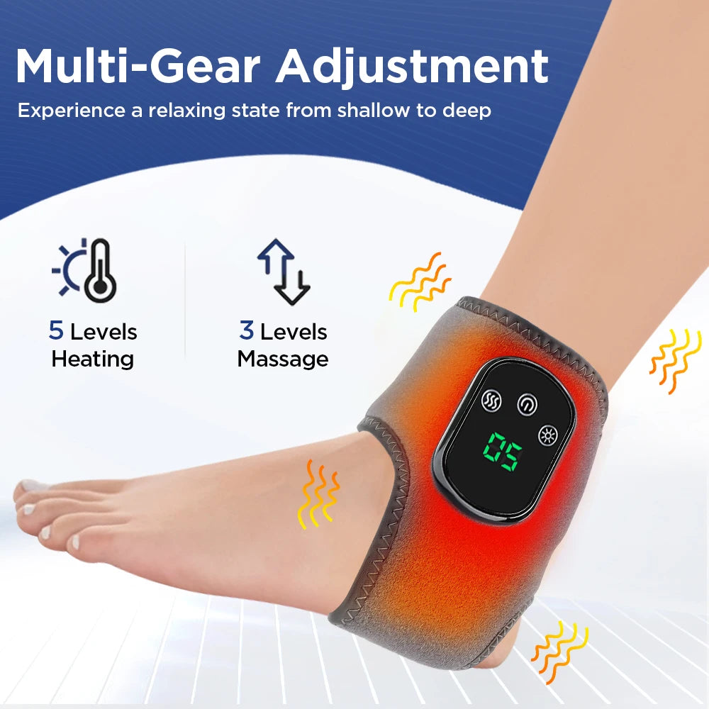 PastSky Electric Foot Massager With Heat And Vibration