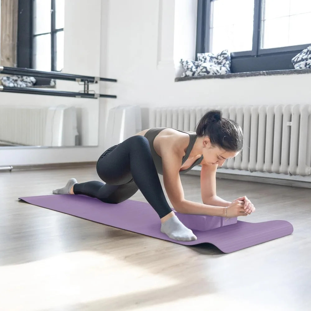 BalanceFrom 7-Piece Yoga Set with 71x24x0.5 Inches Extra Thick Mat and Carrying Sling – Includes 2 Blocks