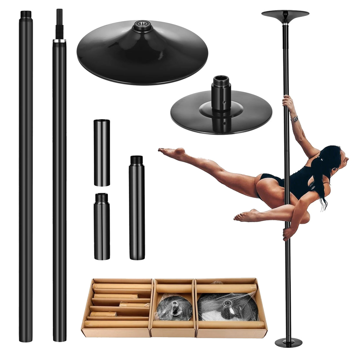 Portable Static Dance Pole For Home And Gym Training