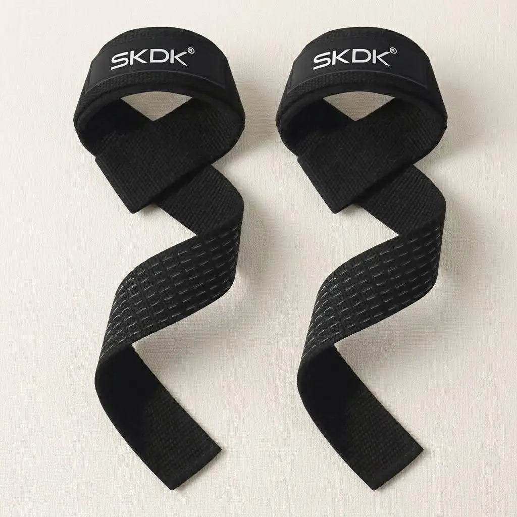 Heavy Duty Weightlifting Wrist Straps with Cushioned Grip for Deadlifts