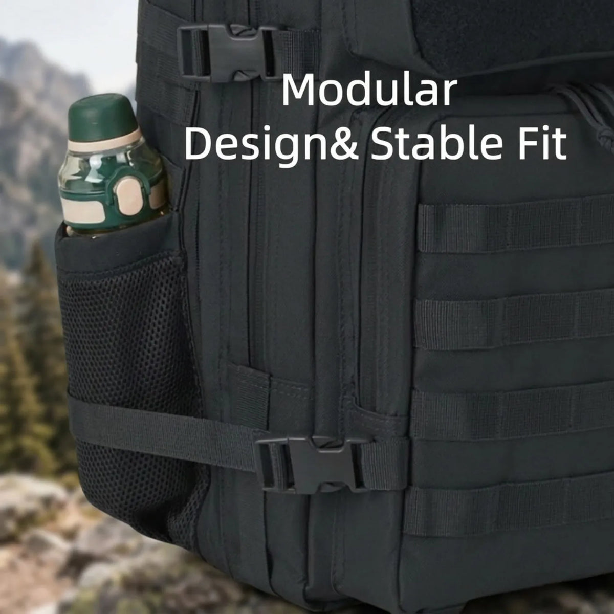 ReFire Gear Tactical Gym Backpack With Water Bottle Holders