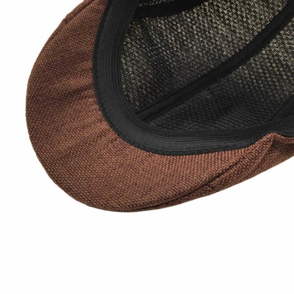 Peaky Newsboy Golf Cap For Men And Boys Vintage Beret