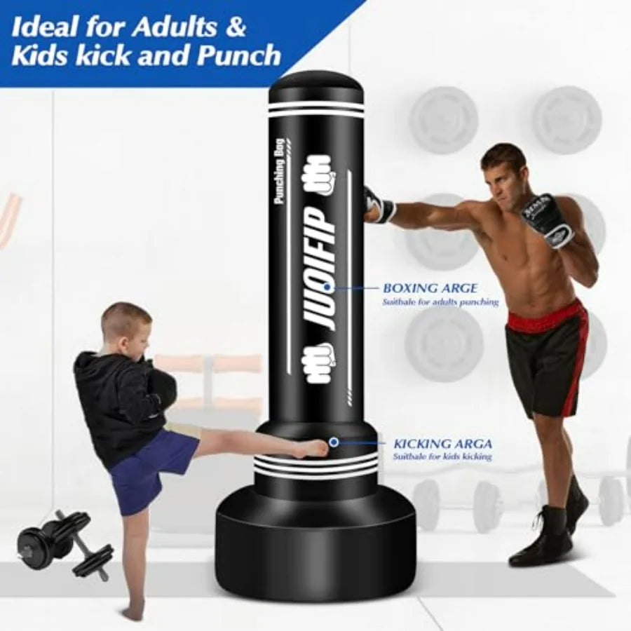 Freestanding Inflatable Punching Bag With Stand For Training
