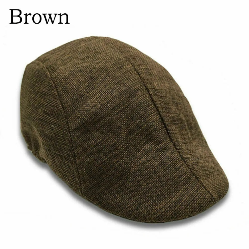 Peaky Newsboy Golf Cap For Men And Boys Vintage Beret
