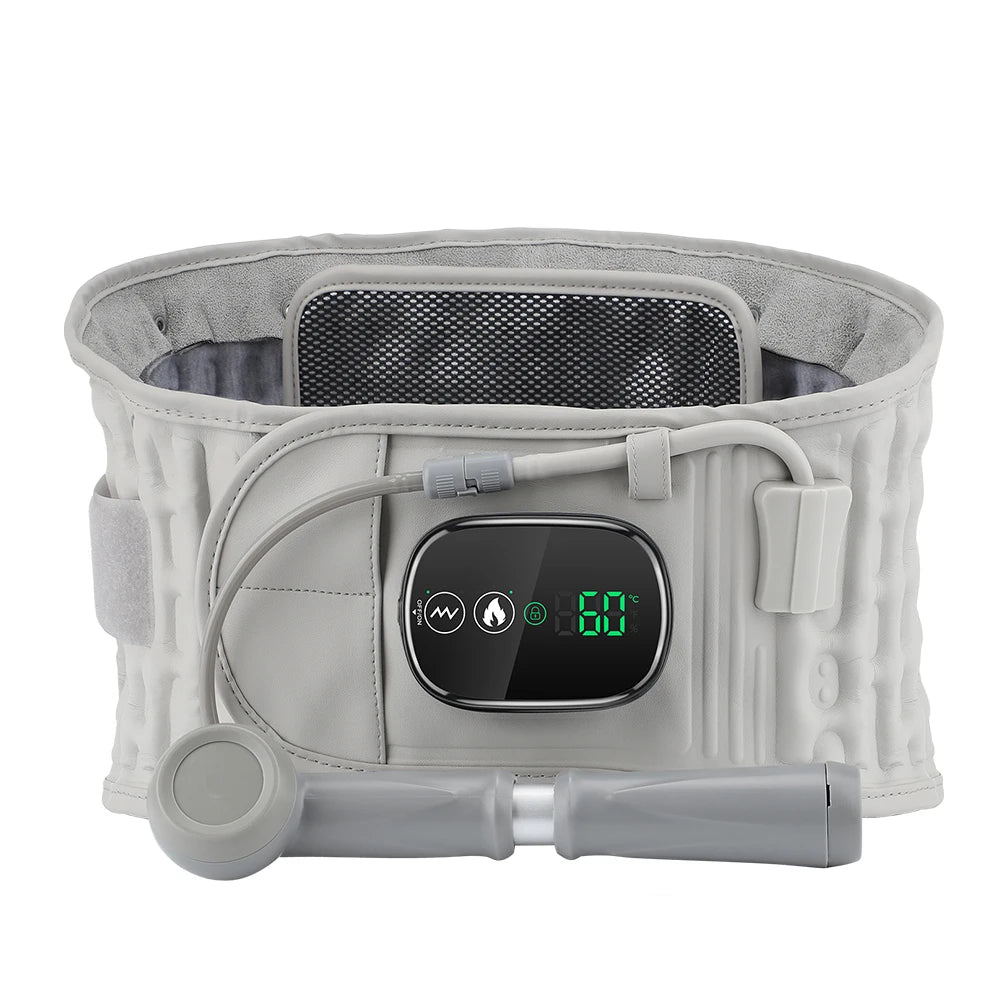PASTSKY Rechargeable Heated Waist Back Massage Inflatable Lumbar Traction Belt