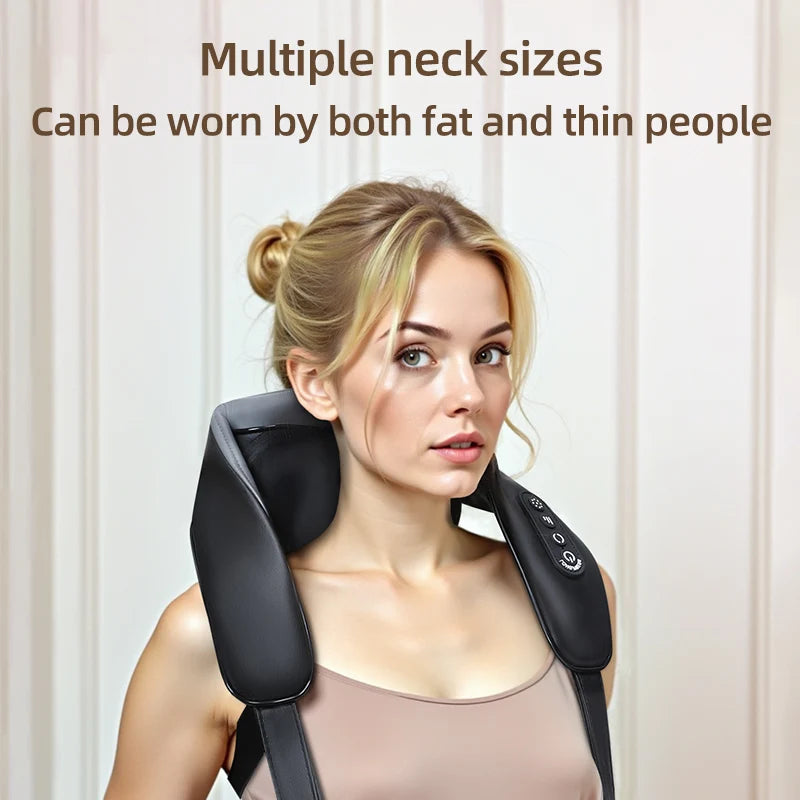 LEERCON 4D Shiatsu Massager With Heat For Neck And Shoulders In-Car Use