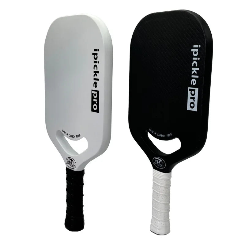 SONGYI 3k Carbon Fiber Pro Pickleball Paddle Thermoformed Unibody Edgeless Highly Elastic Shock-Absorbing Non-Slip USA Approved