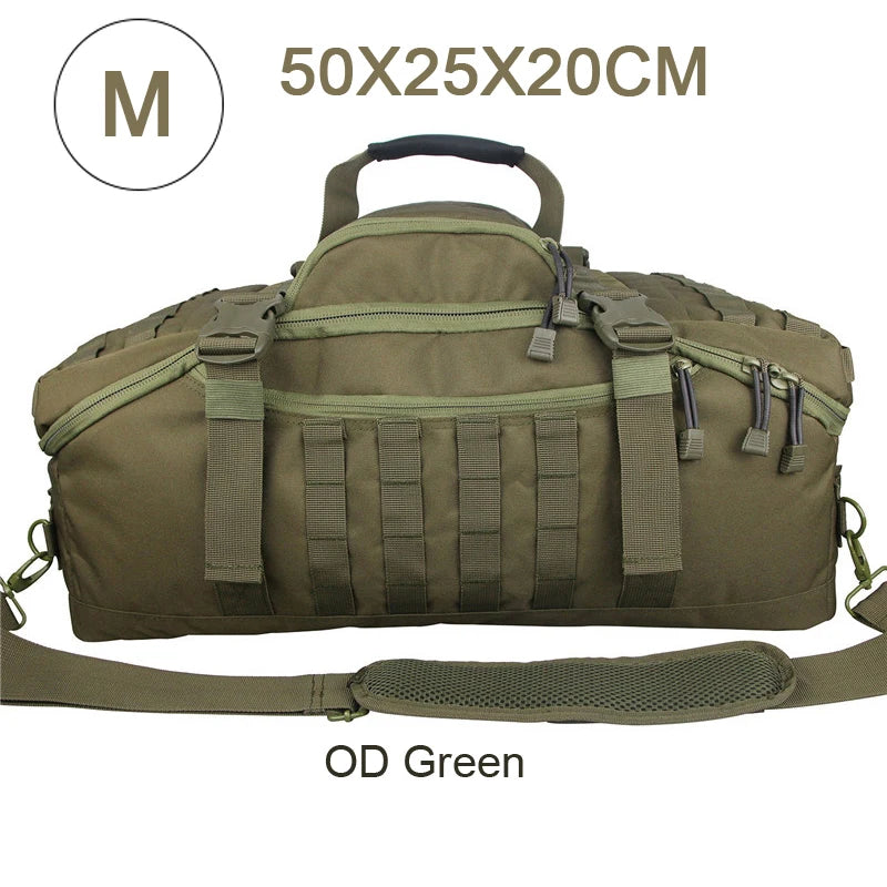 LQARMY Waterproof Convertible Travel Duffel Bag for Fitness and Weekends