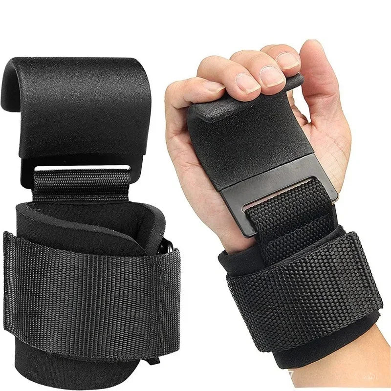 Non-Slip Weight Lifting Hooks And Straps For Deadlift