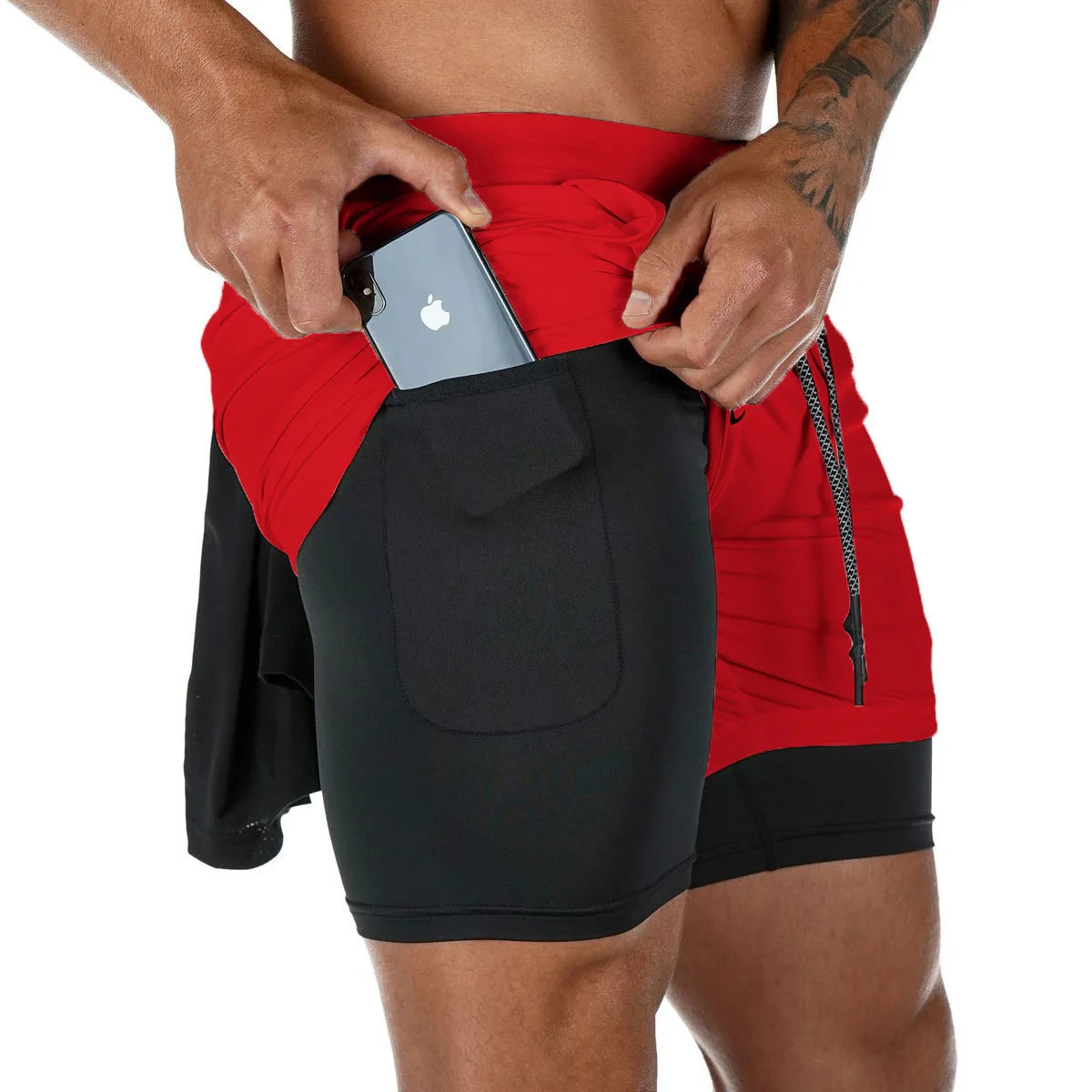 Mens Camo Quick Dry Running Shorts for Gym and Training