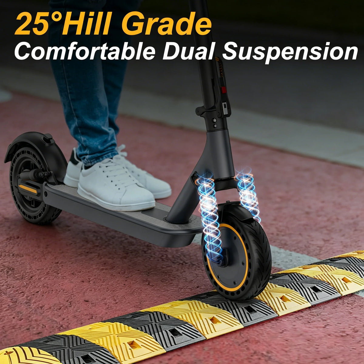 AOVOPRO Electric Scooter With App Control And Dual Suspension