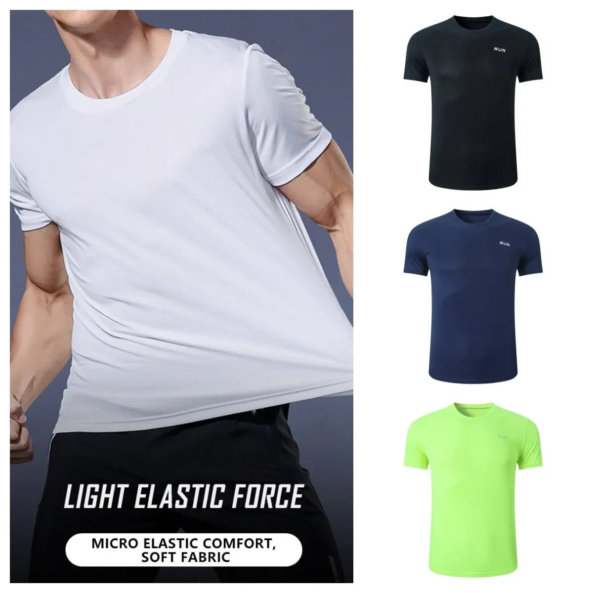 Summer Men Soccer Jersey Short Sleeve Training Tee