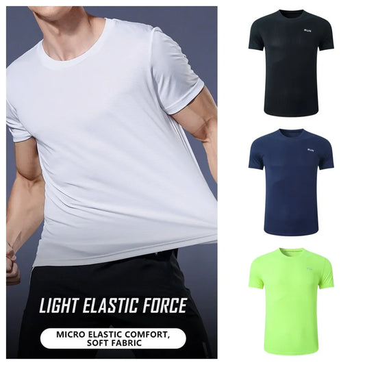 Summer Men Soccer Jersey Short Sleeve Training Tee