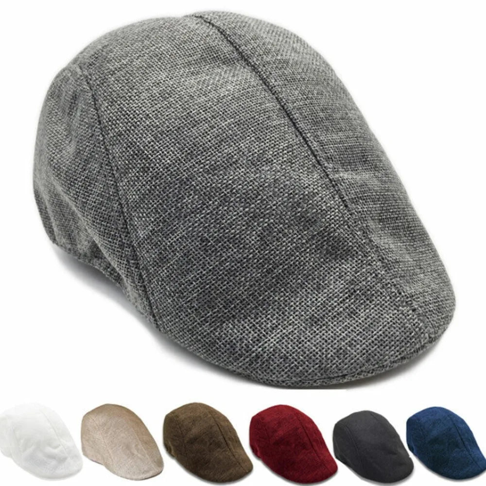 Peaky Newsboy Golf Cap For Men And Boys Vintage Beret