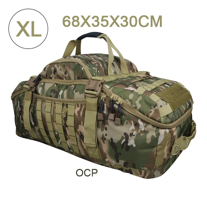 LQARMY Waterproof Convertible Travel Duffel Bag for Fitness and Weekends